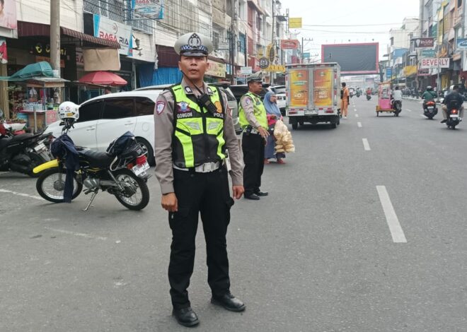 Sat Lantas Polres Pematangsiantar Siagakan 18 Titik Pengaturan, Lancarkan Arus Pulang Kota