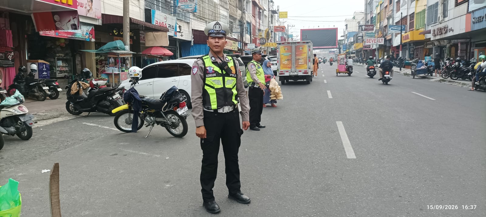 Sat Lantas Polres Pematangsiantar Siagakan 18 Titik Pengaturan, Lancarkan Arus Pulang Kota