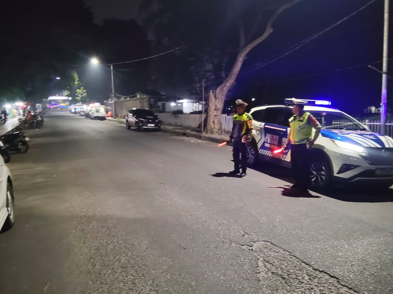 Sat Lantas Polres Pematangsiantar Gelar Blue Light Patrol: Kawal Kota, Cegah Kejahatan & Gangguan Lalu Lintas Malam