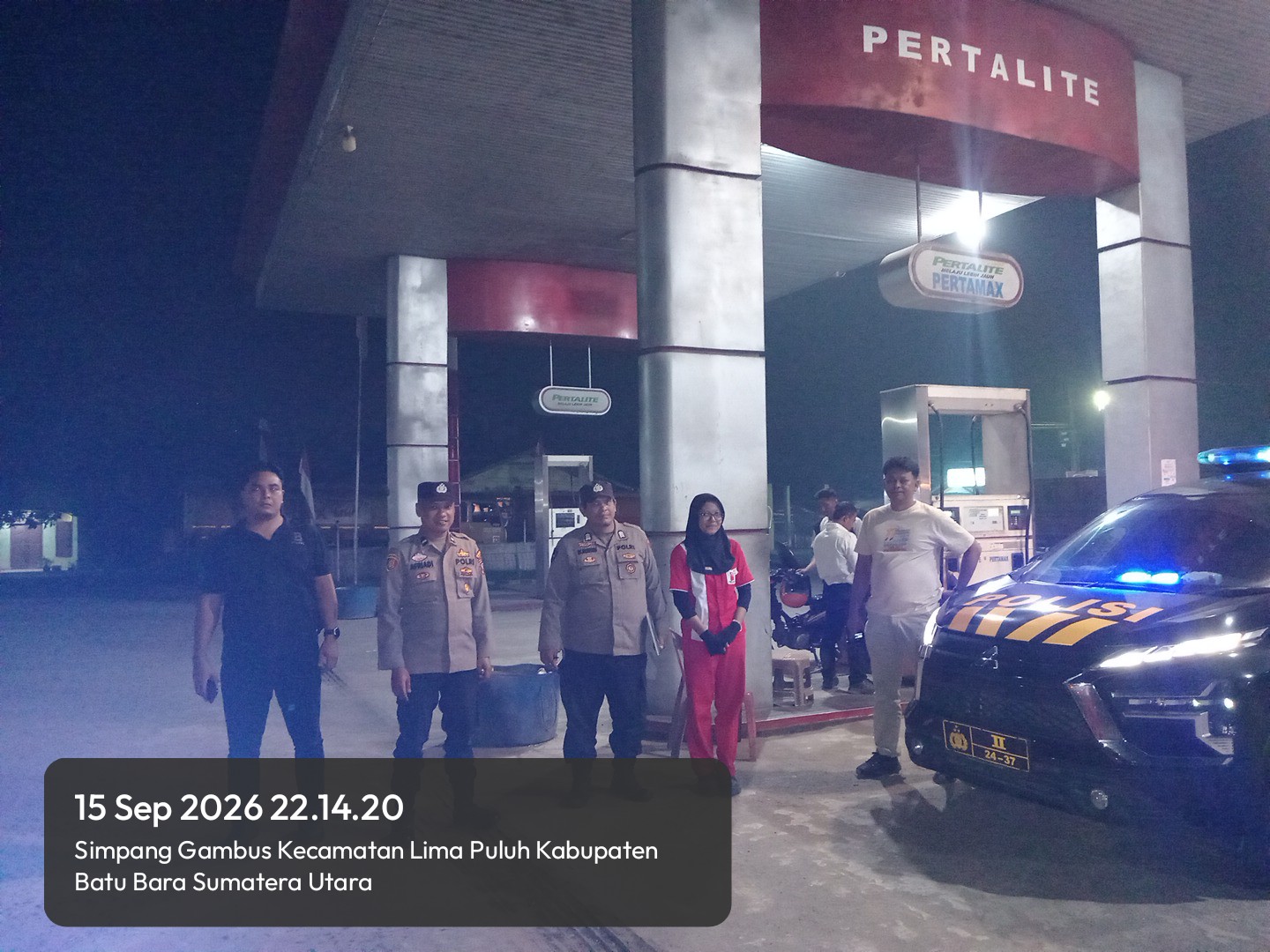 Polsek Lima Puluh Patroli SPBU: Awasi Pelayanan, Tegaskan Larangan Isi BBM ke Jerigen   
