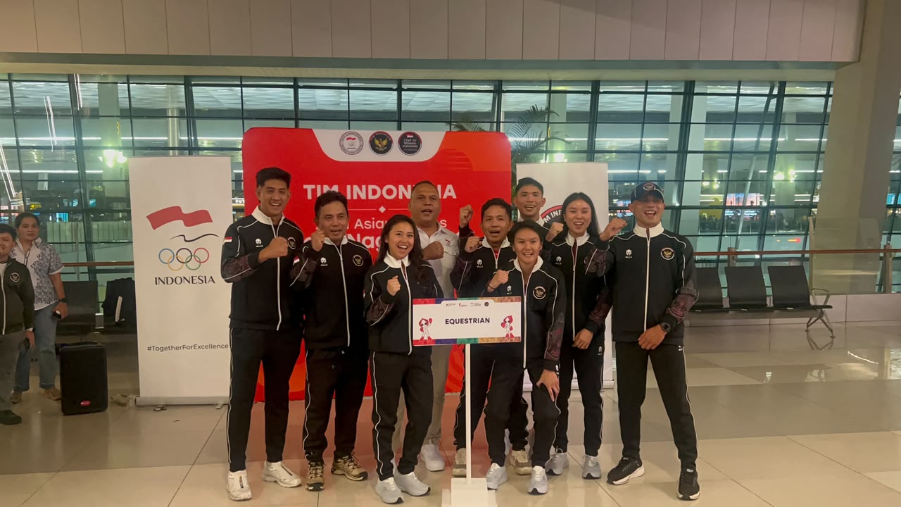 Anggota Detasemen Turangga Polri Perkuat Tim Nasional Berkuda Indonesia di Asian Games Jepang