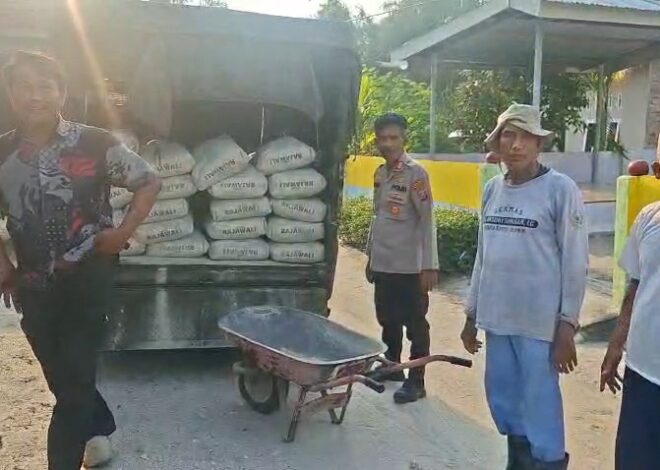 Polres Batu Bara Salurkan Bantuan 60 Zak Semen untuk PAUD Islamiyah   