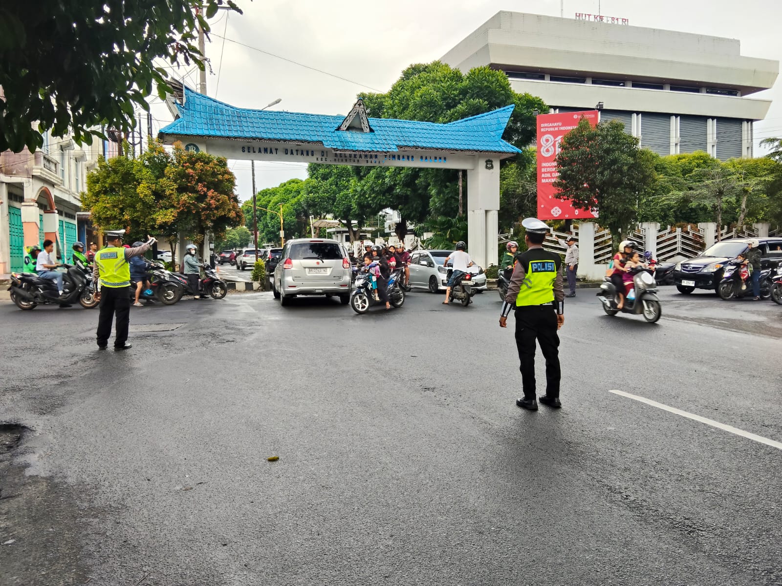 Sat Lantas Polres Pematangsiantar Tegakkan Pos Padat Pagi di 35 Titik, Jaga Kelancaran Lalu Lintas Kota   