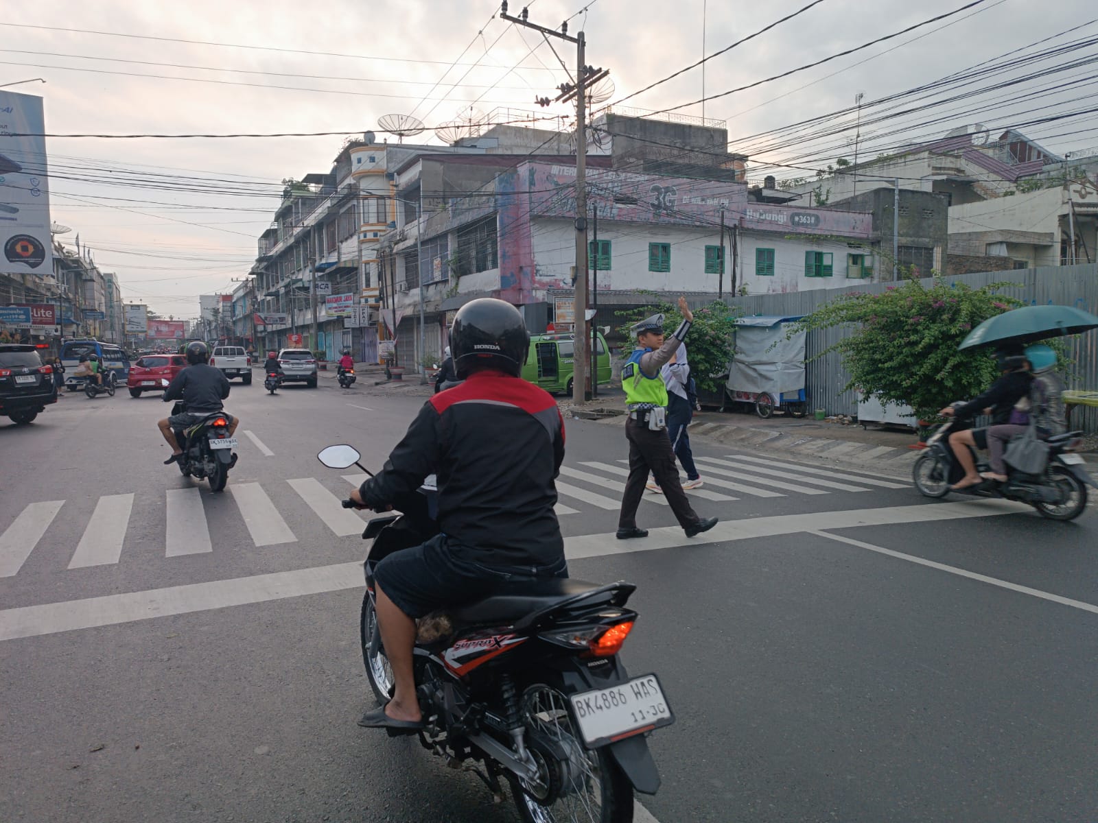 Sat Lantas Polres Pematangsiantar Amankan Pos Padat Pagi di 35 Titik, Arus Lalu Lintas Terkendali   