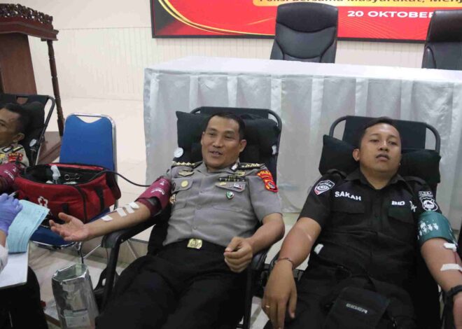 Peringati HUT Humas Polri ke-75, Polda NTB Gelar Donor Darah Serentak Targetkan 300 Lebih Kantong Darah