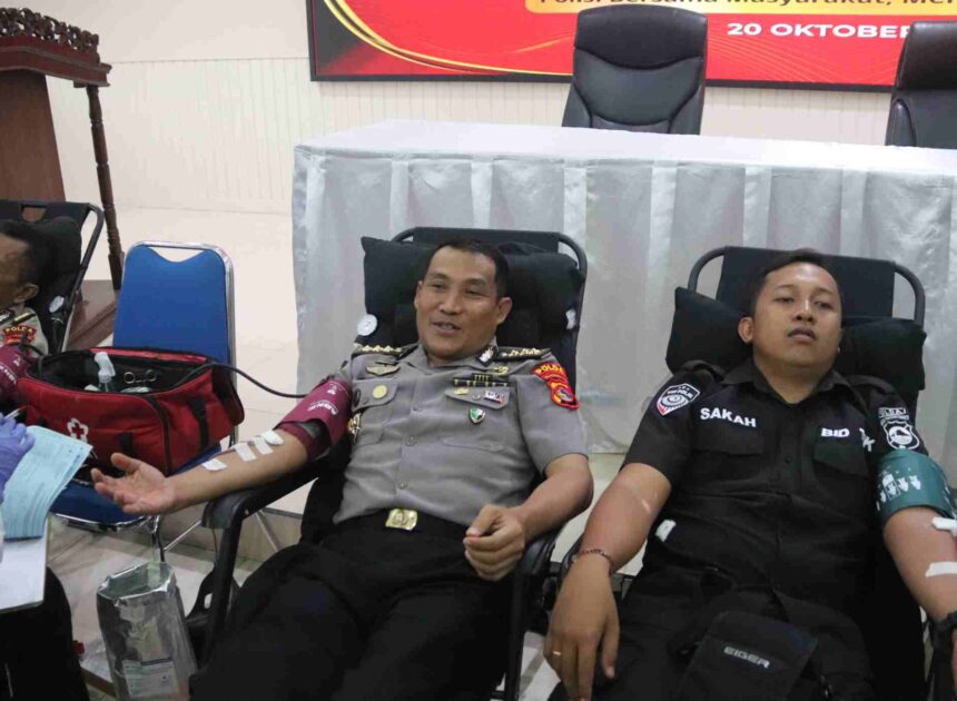 Peringati HUT Humas Polri ke-75, Polda NTB Gelar Donor Darah Serentak Targetkan 300 Lebih Kantong Darah