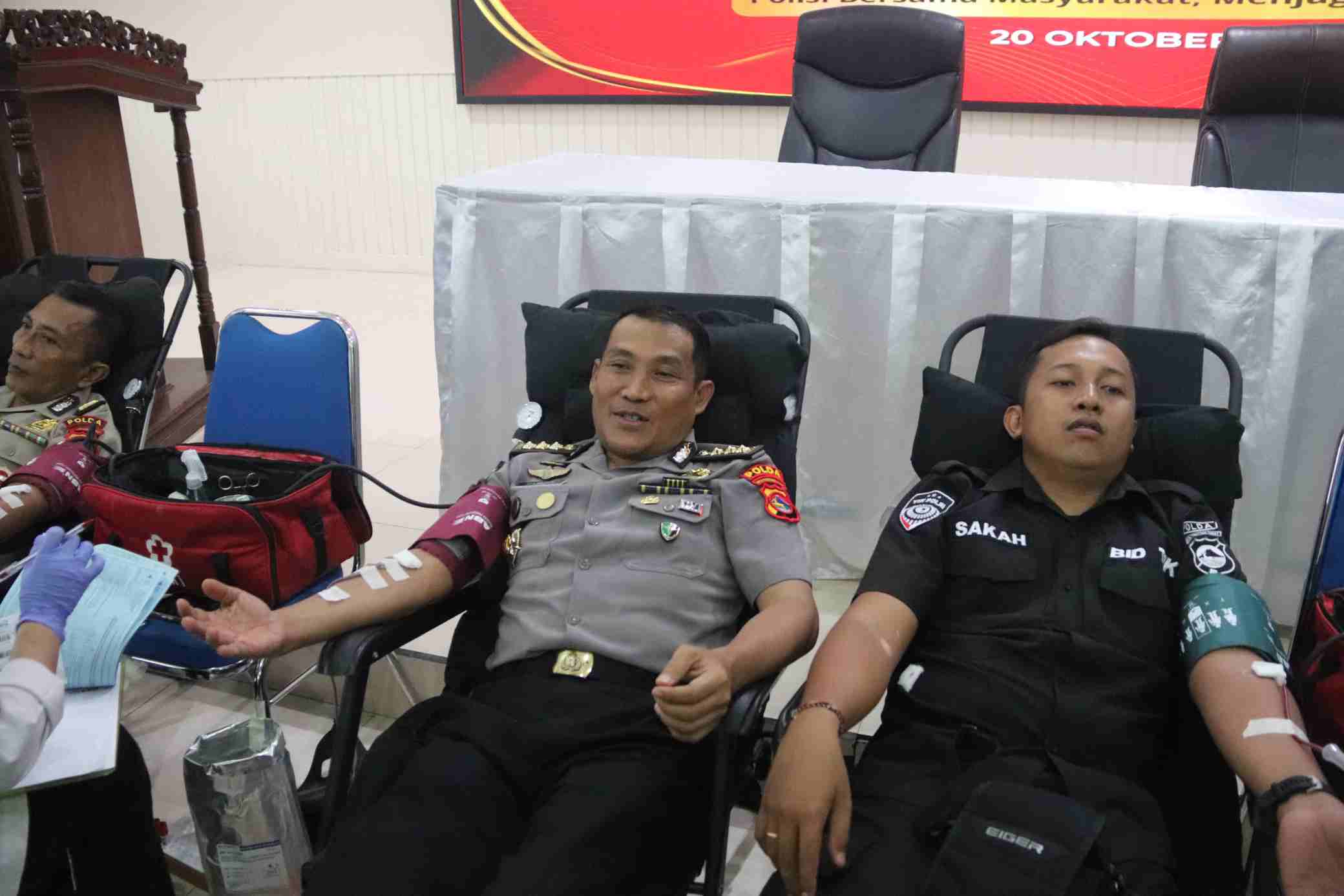 Peringati HUT Humas Polri ke-75, Polda NTB Gelar Donor Darah Serentak Targetkan 300 Lebih Kantong Darah