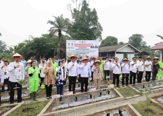 Wakil Wali Kota Tanjungbalai Bersama Ketua TP-PKK Hadiri Launching Kampus Mandiri Pangan dan Gerakan Tanam Serentak Cabai Se Sumut di Polbangtan Kementan Medan
