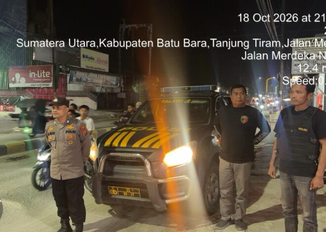 Polres Batu Bara Gelar Patroli KRYD di Sejumlah Titik Rawan, Antisipasi Kejahatan Jalanan   