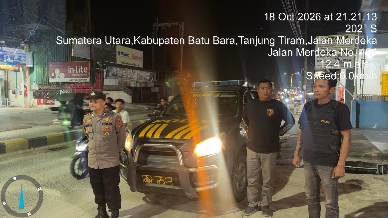 Polres Batu Bara Gelar Patroli KRYD di Sejumlah Titik Rawan, Antisipasi Kejahatan Jalanan   