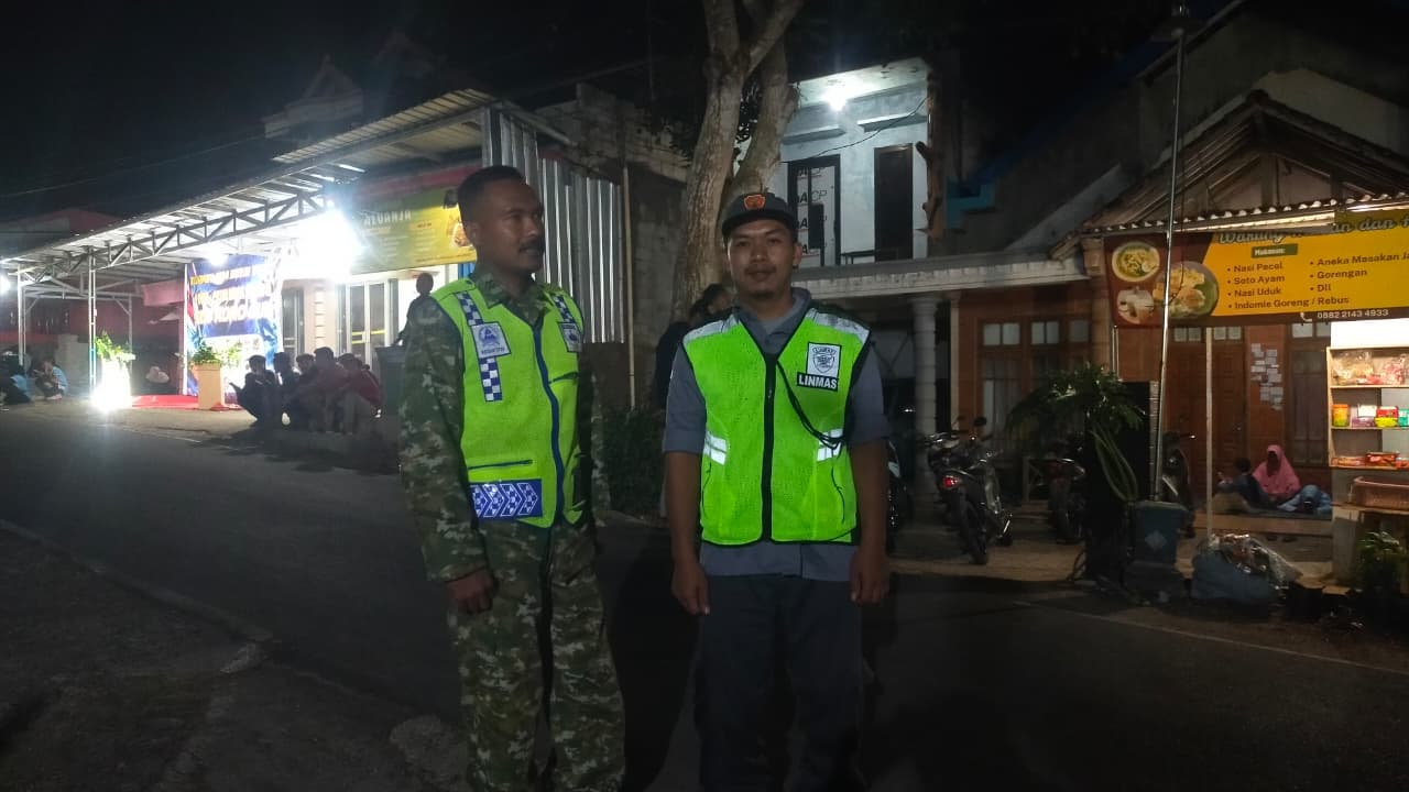 Patroli Malam Koramil Kismantoro Jaga Situasi Wilayah Tetap Aman dan Kondusif