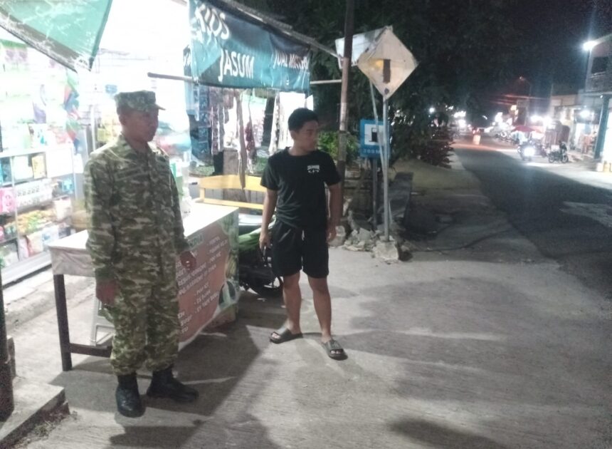 Patroli Malam Babinsa, Jaga Keamanan dan Kondusivitas Wilayah