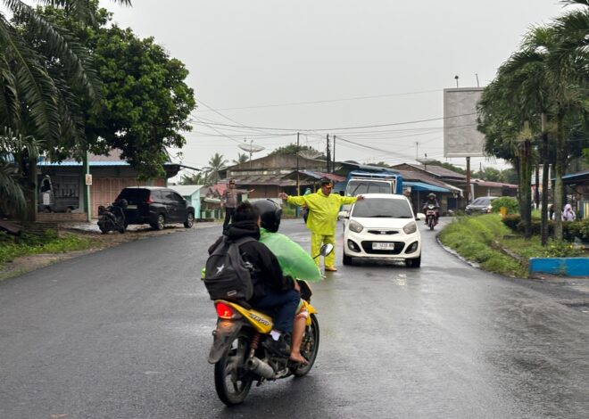 Polres Batu Bara Gelar Strong Point Pagi, Berikan Rasa Aman dan Kelancaran Arus Lalu Lintas   
