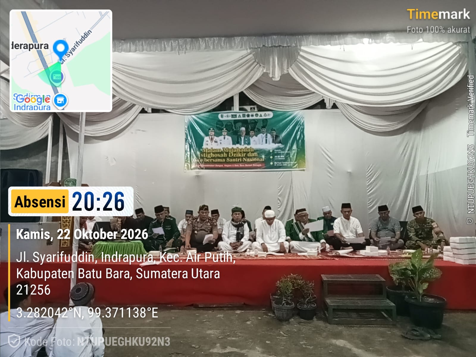 Polres Batu Bara Hadiri Peringatan Hari Santri Nasional di Ma’had Tahfidzul Qur’an Al-Ikhlas Indrapura